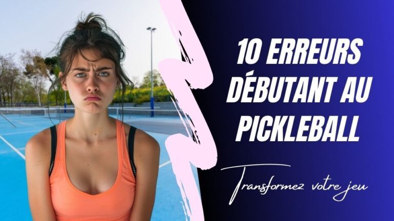 pickleball débutant